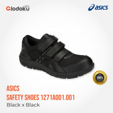 ASICS Sepatu Safety 1271A001.001 Velcro Black x Black 