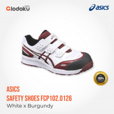 ASICS Sepatu Safety FCP102.0126 White x Burgundy