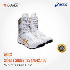 ASICS Sepatu Safety 1271A042.100 Laces White x Pure Gold