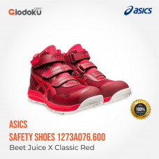 ASICS Sepatu Safety 1273A076.600 Velcro Beet Juice X Classic Red