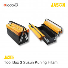 Jason Tool Box 3 Susun Kuning Hitam 50 x 20 x 29 cm