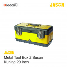 Jason Metal Tool Box 2 Susun Kuning 20"