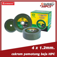 Sumida Keenness Mata Gerinda Potong Baja 4 Inch x 1,2 mm Hijau (A108)