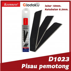 Sumida Keenness Isi Pisau Cutter 18 mm x 0,5 mm Hitam Set 10 Pcs (D1023)