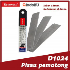 Sumida Keenness Isi Pisau Cutter 18 mm x 0,5 mm Silver Set 10 Pcs (D1024)