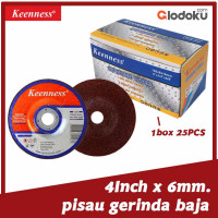 Sumida Keenness Mata Gerinda Potong Baja Tahan Karat 4 Inch x 6 mm Merah (A113)