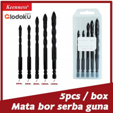 Sumida Keenness Mata Bor Serbaguna Hitam Set 5 Pcs (L101-1)
