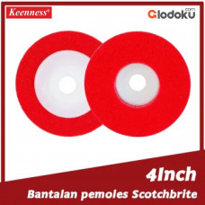 Sumida Keenness Bantalan Poles Polishing Pad 4 Inch Merah (M103)
