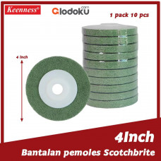 Sumida Keenness Bantalan Poles Polishing Pad 4 Inch Hijau (M105)