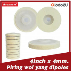 Sumida Keenness Bantalan Poles Polishing Pad 4 Inch Putih (M117)