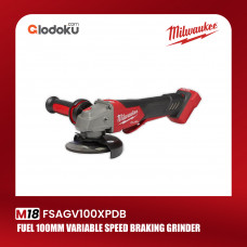 Milwaukee M18 100mm Variable Speed Braking Grinder