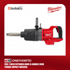 Milwaukee M18 1" Extended Anvil D-Handle High Torque Impact Wrench