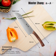 ZHANG XIAO QUAN Kitchen knife Santoku SJ MASTER series Model:D100033 P/N :11003564