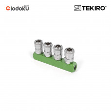 Tekiro Coupler Angin Cabang Empat 1/4" (AT-QC1676)