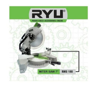 RYU Mitter Saw Mesin Potong Alumunium Kayu 7 Inch (RMS 180)